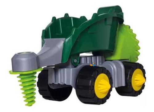 Imagem de Carrinho Dino Construção Roda Livre Caminhão Brinquedo Top