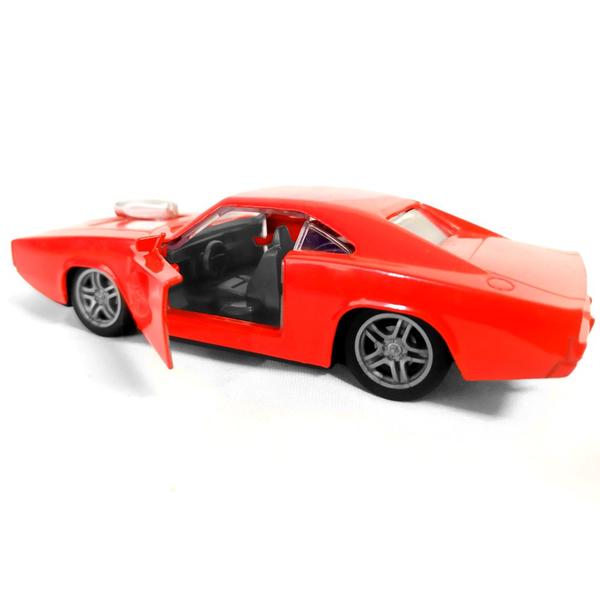 Imagem de Carrinho Dodge Charger Vermelho de Ferro Miniatura Carrinho Metal