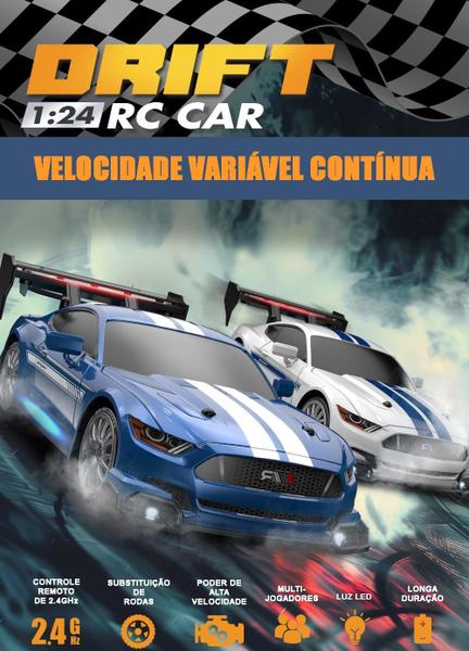 Imagem de Carrinho Drift de Controle Remoto Com Luz RC Car