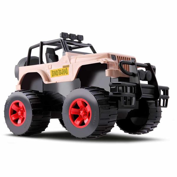 Imagem de Carrinho e Figura - Dino Island Adventure - Jeep com Triceratops - Silmar