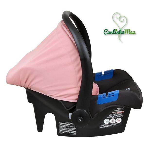 Imagem de Carrinho ecco rosa cinza + cadeira touring x + base- burigotto