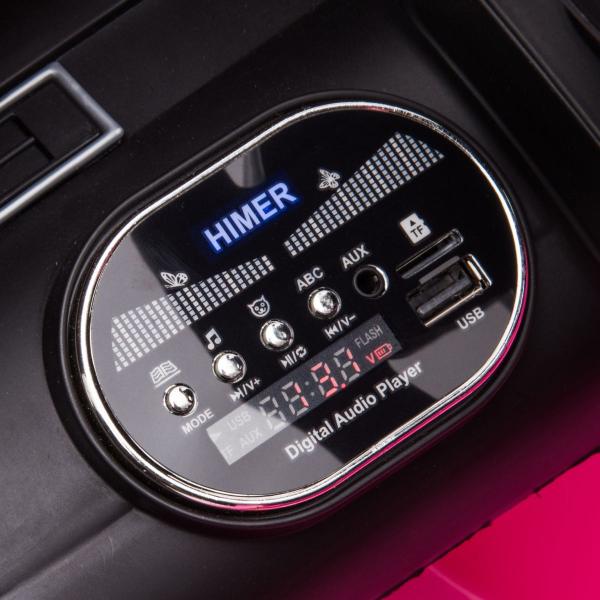 Imagem de Carrinho Elétrico Feminino Infantil Land Rover Velar Rosa Com Led Luzes MP3 Farol SD Controle Remoto