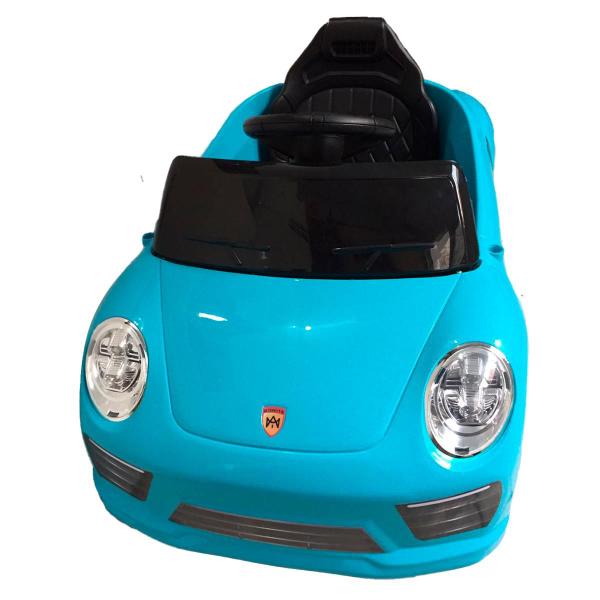 Imagem de Carrinho Elétrico Infantil Esportiva Azul LED Musical Rádio