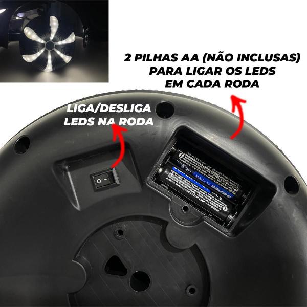 Imagem de Carrinho Elétrico Infantil Futurista Com Leds Nas Rodas 12V