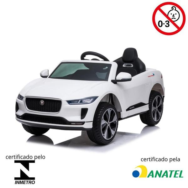 Imagem de Carrinho Elétrico Infantil Importway Jaguar Branco 12v