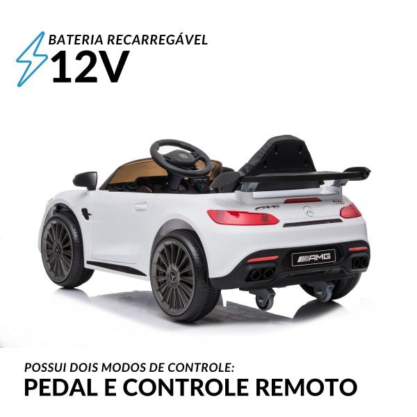 Imagem de Carrinho Elétrico Infantil Importway Mercedes Benz AMG GTR a Bateria 12v