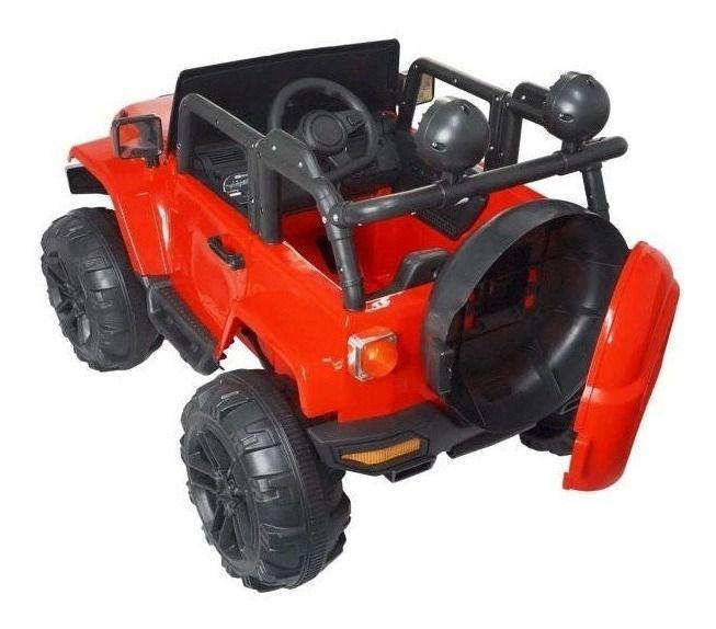 Imagem de Carrinho Elétrico Infantil Jipe 12v Com Controle Usb Som Mp3 Vermelho