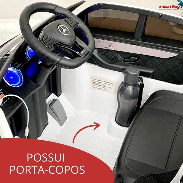 Imagem de Carrinho Elétrico Infantil Mercedes Glc Branca 12v Controle Branco