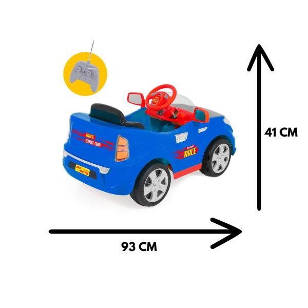 Carrinho Eletrico Infantil Motorizado 6v Sout Car Azul - Homeplay Imagem de Carrinho Eletrico Infantil Motorizado 6v Sout Car Azul - Homeplay
