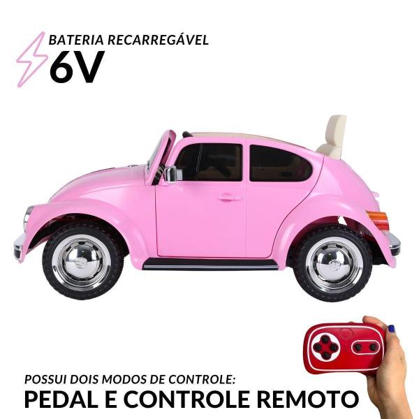Carrinho Elétrico Infantil Rosa Importway Beetle Dune Imagem de Carrinho Elétrico Infantil Rosa Importway Beetle Dune