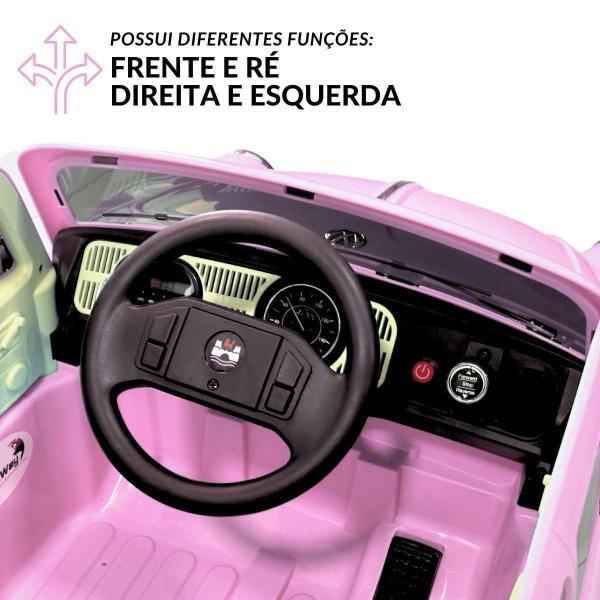 Carrinho Elétrico Infantil Rosa Importway Beetle Dune Imagem de Carrinho Elétrico Infantil Rosa Importway Beetle Dune