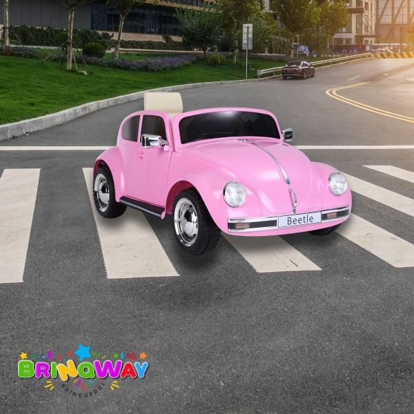 Imagem de Carrinho Elétrico Infantil Rosa Importway Beetle Dune