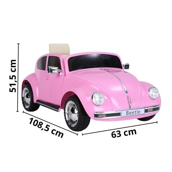 Imagem de Carrinho Elétrico Infantil Rosa Importway Beetle Dune