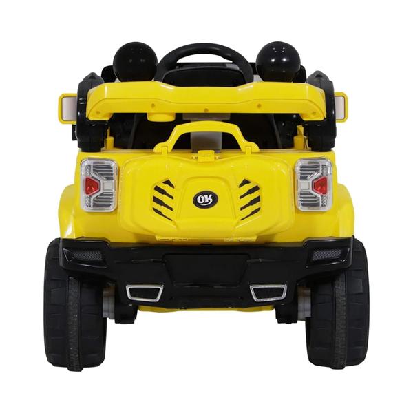 Imagem de Carrinho Elétrico Jipe Infantil Trilha 12V Amarelo com Controle Remoto Bel - 927600