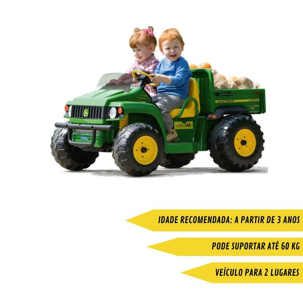 Carrinho Elétrico Mini Jipe John Deere Gator Hpx 12V - Peg-Pérego Imagem de Carrinho Elétrico Mini Jipe John Deere Gator Hpx 12V - Peg-Pérego