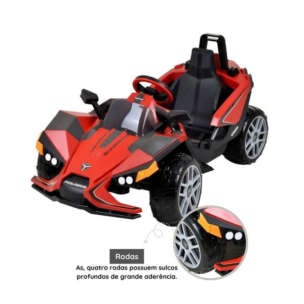 Imagem de Carrinho Elétrico Peg Perego Polaris Slingshot Vermelho