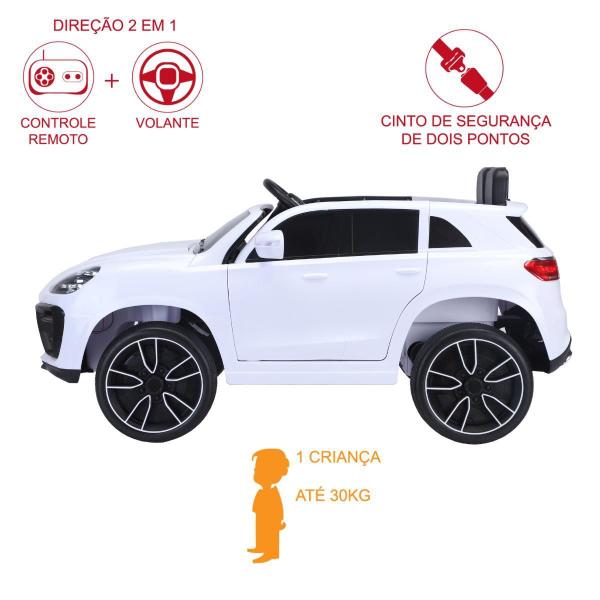 Imagem de Carrinho Elétrico SUV 12V - Branco  Diversão Total