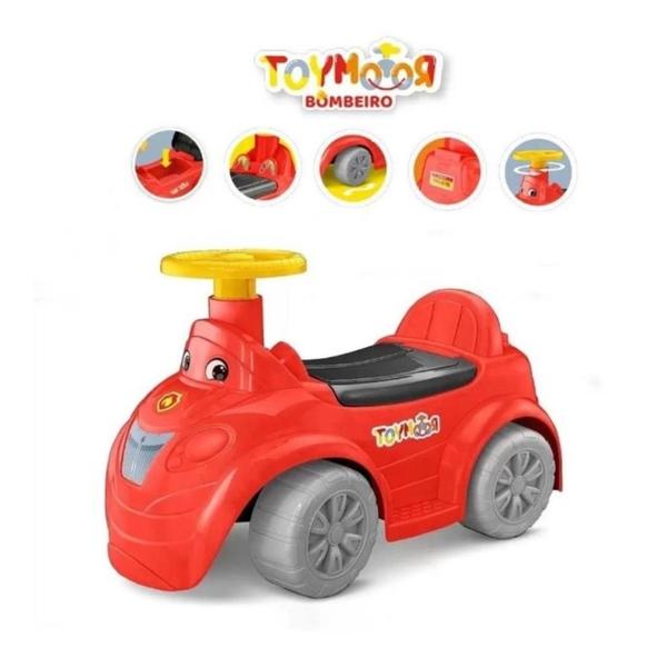 Imagem de Carrinho Empurrar Andador Toymotor Bombeiro -Até 30Kg - Roma