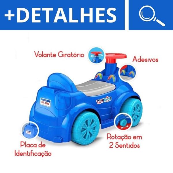 Carrinho Empurrar Andador Toymotor Polícia - Até 30Kg - Roma - Roma Brinquedos Imagem de Carrinho Empurrar Andador Toymotor Polícia - Até 30Kg - Roma