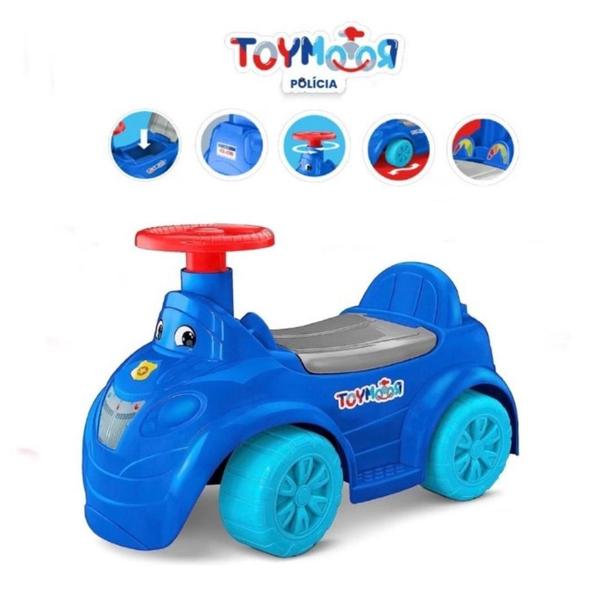 Imagem de Carrinho Empurrar Andador Toymotor Polícia - Até 30Kg - Roma