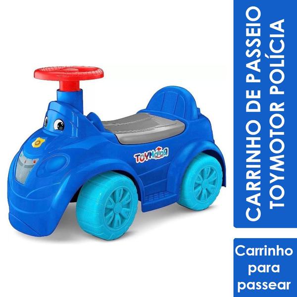 Carrinho Empurrar Andador Toymotor Polícia - Até 30Kg - Roma - Roma Brinquedos Imagem de Carrinho Empurrar Andador Toymotor Polícia - Até 30Kg - Roma