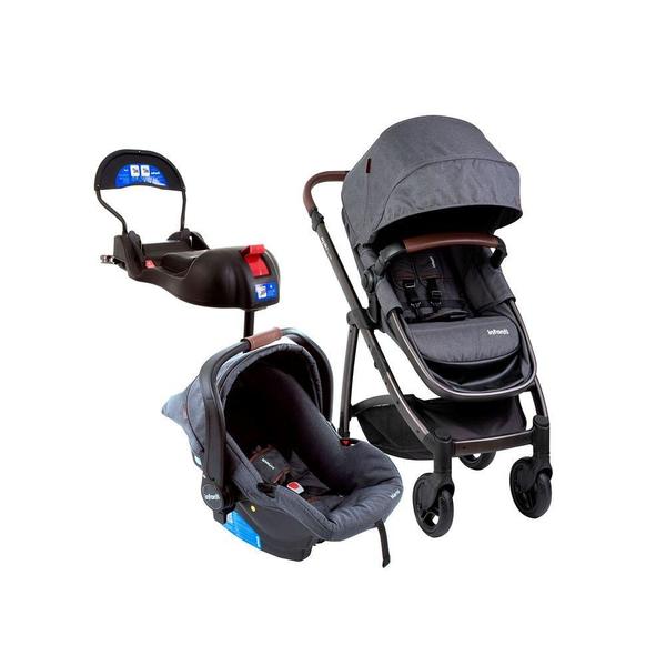 Imagem de Carrinho Epic Trio Black Bebê Conforto e Base Isofix Infanti