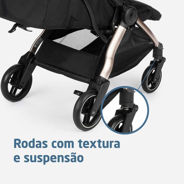 Imagem de Carrinho Eva³ com bebê conforto e base Maxi Cosi