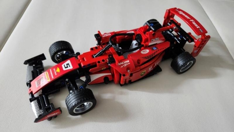 Imagem de Carrinho f1 brinquedo de montar e construir bloco tipo lego com 455 peças