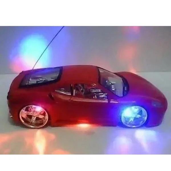 Imagem de Carrinho Ferrari Controle Remoto com Led nas Rodas e Neon - Vermelho