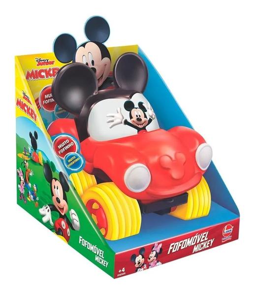 Imagem de Carrinho Fofomovel Mickey Vinil Macio 2832 Líder Brinquedos