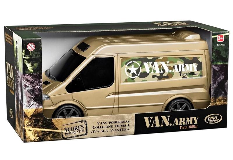 Imagem de Carrinho Força Militar Van Army 4703 - Omg Kids