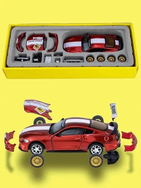 Imagem de Carrinho Ford Mustang Gt 2018 Miniatura Coleção 1:42 Amarelo