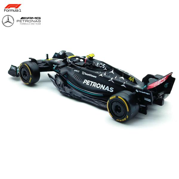 Imagem de Carrinho Fórmula 1 Mercedes 2023 Lewis Hamilton 44 Miniatura Coleção 1:43 Bburago