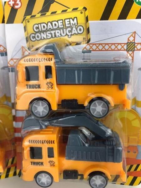 Imagem de Carrinho Fricção 02 Peças Construção brinquedo pura diversão