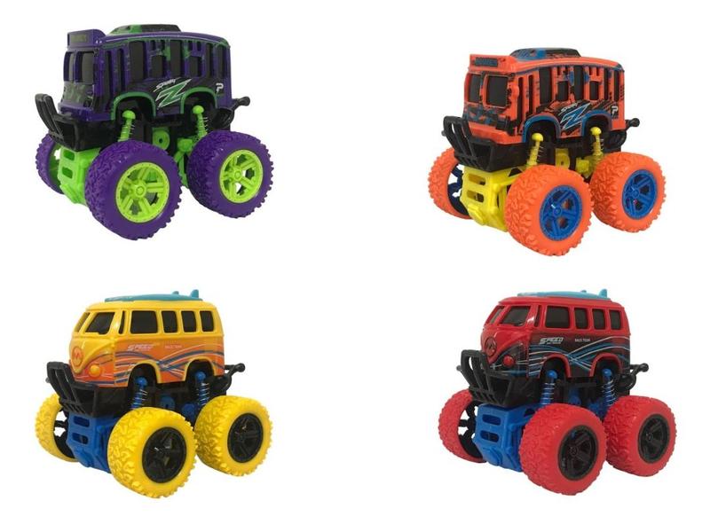 Imagem de Carrinho Fricção Super Kombi Flip Truck Monster Suspenção