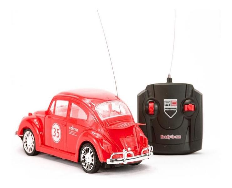 Imagem de Carrinho Fusca Clássico De Controle Remoto Brinquedo Com Luz