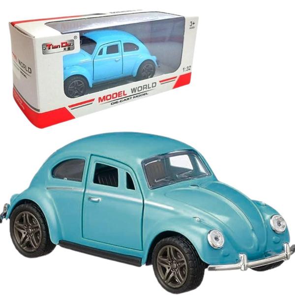 Imagem de Carrinho Fusca De Ferro E Plastico Colecionáveis 12Cm 1:32