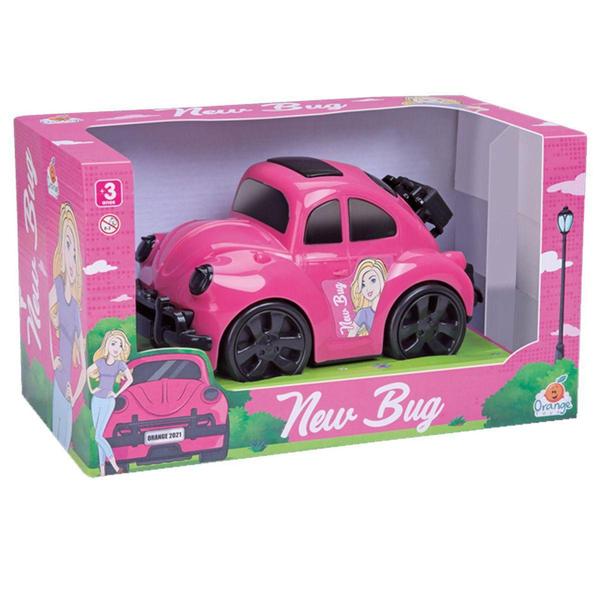 Imagem de Carrinho fusca new bug rosa brinquedo infantil princesa - Orange Toys