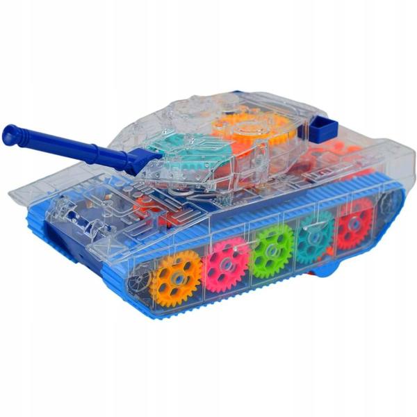 Imagem de Carrinho Gear Tank - Movimento 360, Luzes LED, Som de Guerra