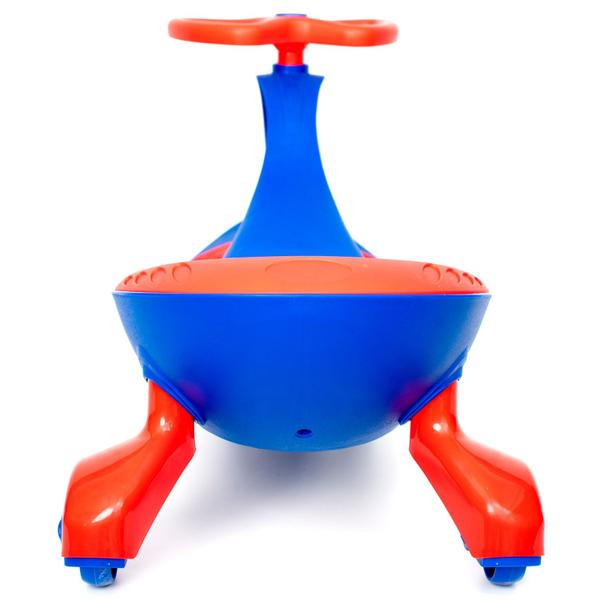 Imagem de Carrinho Gira Car Rolimã Triciclo Suporta Até 100kg Cor Azul Vermelho Super Car - Unitoys