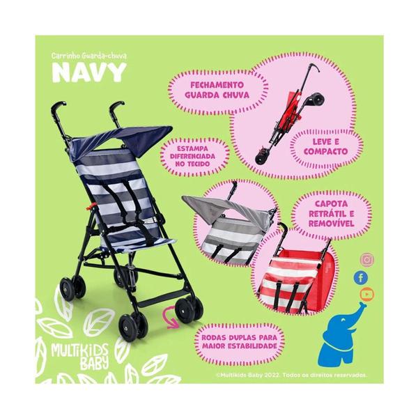 Imagem de Carrinho Guarda-Chuva Navy 6m-15kgs Multikids Baby