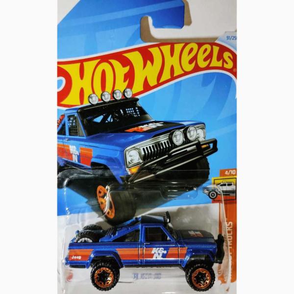 Imagem de Carrinho Hot Wheels 73 Jeep J10 Metal Cor Azul HTC31