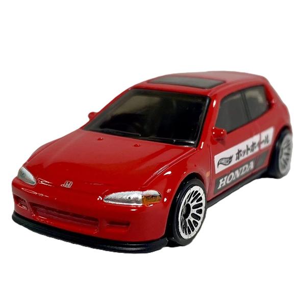 Imagem de Carrinho Hot Wheels 92 Honda Civic EG Vermelho - HTC43