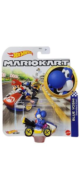 Imagem de Carrinho Hot Wheels Mario Kart Blue Yoshi - Mattel