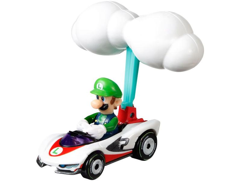 Carrinho Hot Wheels Mario Kart com Glider - Mattel com Acessório Planador Imagem de Carrinho Hot Wheels Mario Kart com Glider