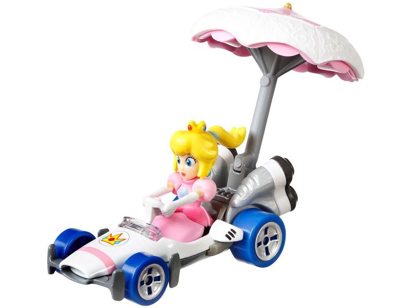 Carrinho Hot Wheels Mario Kart com Glider - Mattel com Acessório Planador Imagem de Carrinho Hot Wheels Mario Kart com Glider