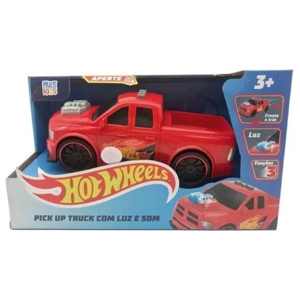 Imagem de Carrinho Hot Wheels Pick Up Truck Com Luz e Som Multikids