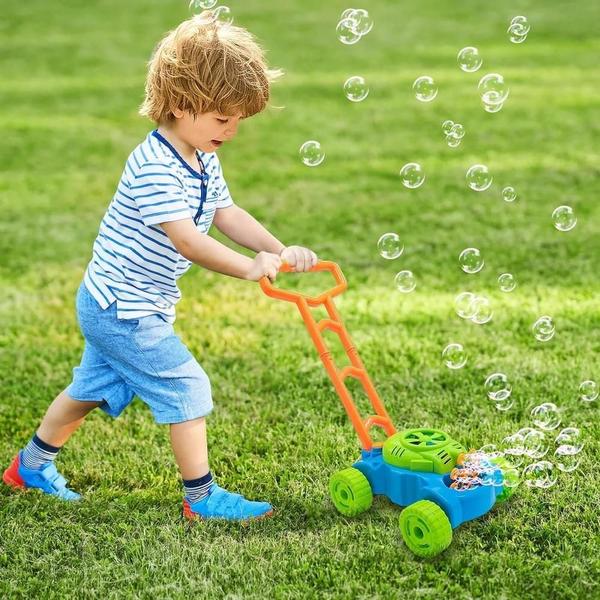 Imagem de Carrinho Infantil Andador Brinquedo Lanca Bolhas de Sabao