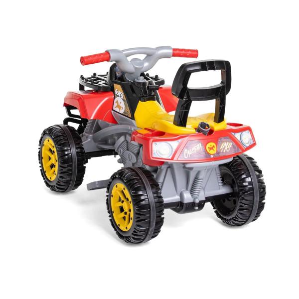 Imagem de Carrinho Infantil Cross up Vermelho Passeio e Pedal 1060 Calesita 