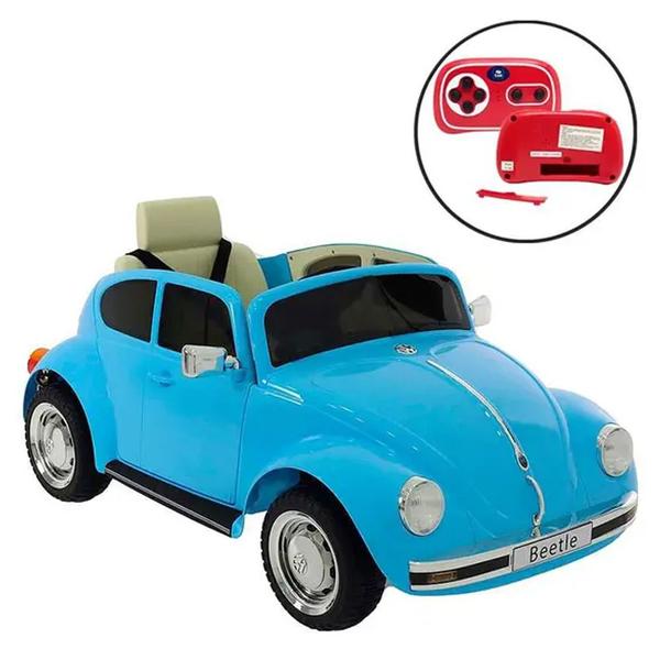 Imagem de Carrinho Infantil Elétrico Vw Beetle 12v com Controle Remoto